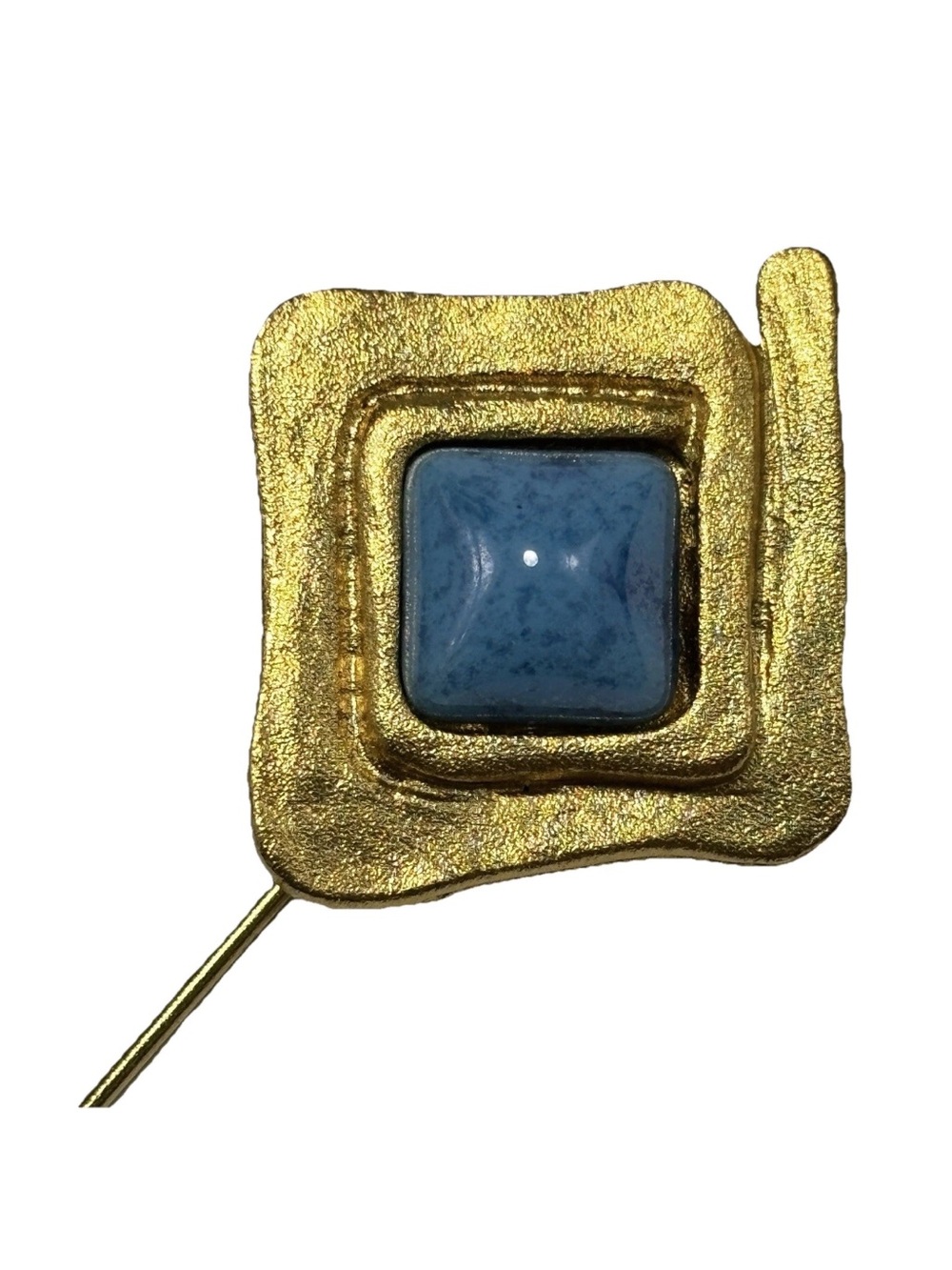 Vintage Cecile Jeanne Paris Stick Pin 4" Long Brushed Goldtone